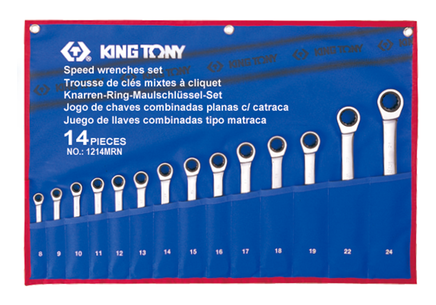 Bộ cờ lê vòng miệng tự động 8-24mm Kingtony 12114MRN - hình ảnh sản phẩm thực tế 1