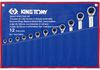 Ảnh thu nhỏ Cờ lê vòng miệng 12 cái hệ mét Kingtony 122A12MRN 8-24mm 1