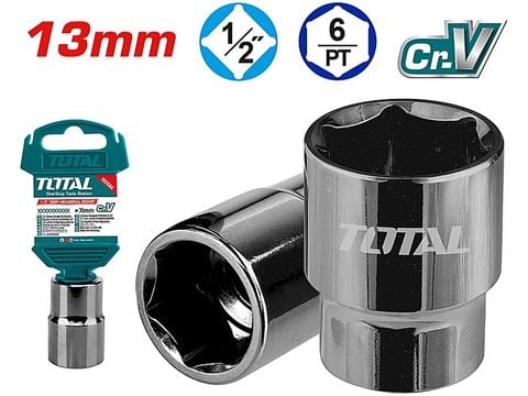 13mm Đầu tuýp 6 góc 1/2" Total THTST12131
