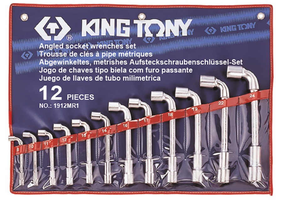 Bộ ống điếu 12 cái Kingtony 1912MR (8 - 24mm) - hình ảnh sản phẩm thực tế 1