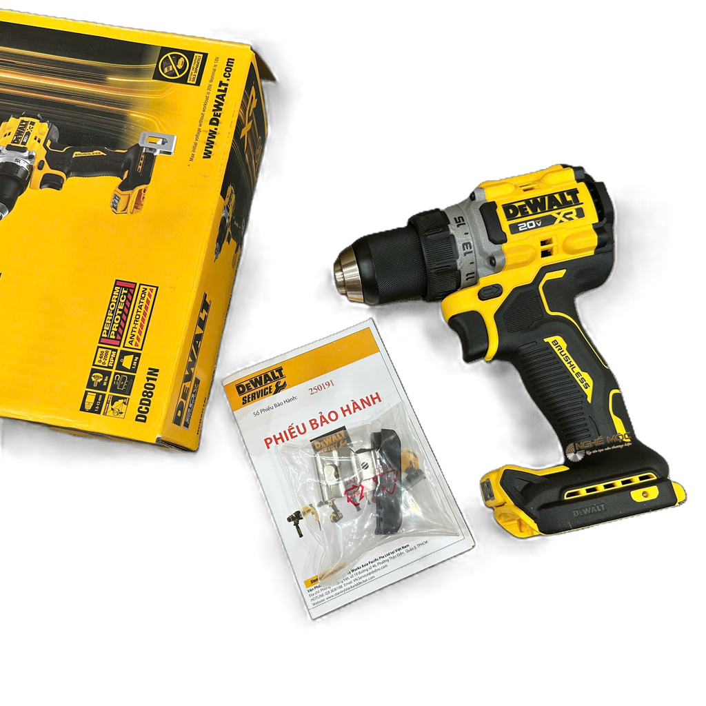 Máy khoan cầm tay 20V Dewalt DCD801M1 - hình ảnh sản phẩm thực tế 2