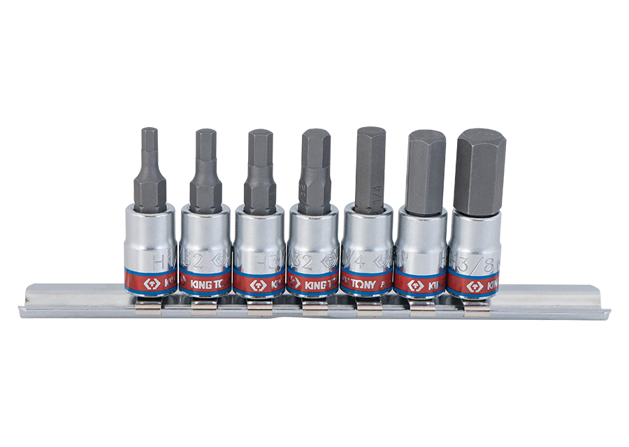 1/4″ Bộ tuýp lục giác 7 chi tiết Kingtony 2127SR