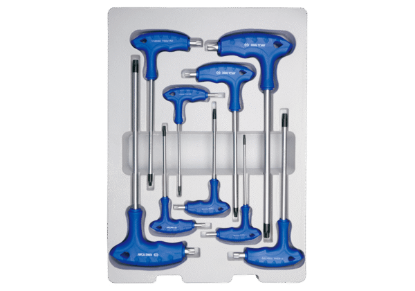 Bộ lục giác chữ T đầu sao 9 cây T10-T50 Kingtony 22309TR