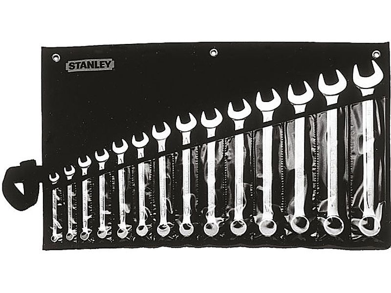 3/8-1 1/4" Bộ cờ lê vòng miệng 14 chi tiết hệ inch Stanley 87-709-1 - hình ảnh sản phẩm thực tế 1