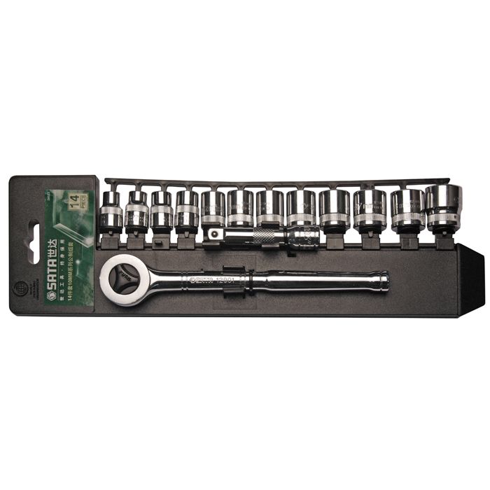Bộ Tuýp 14 Chi Tiết 3/8 Inch SATA 09523 Chính Hãng - hình ảnh sản phẩm thực tế 1