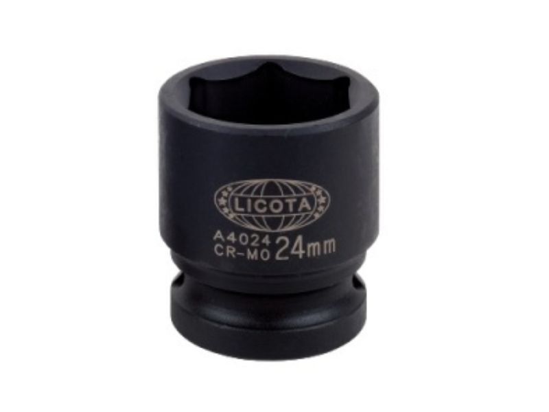 Đầu tuýp (khẩu) đen 1/2 inch ngắn lục giác 19mm LICOTA A4019 - hình ảnh sản phẩm thực tế 1