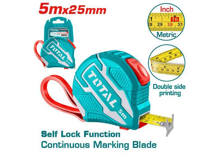 Thước Cuộn Thép 5mx25mm Total TMT126252 - hình ảnh sản phẩm thực tế 1
