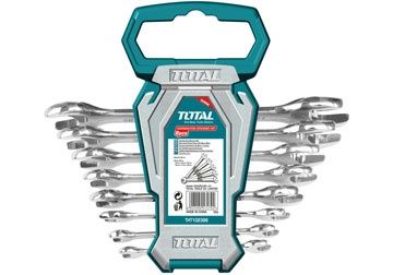 Bộ cờ lê 2 đầu miệng 8 chi tiết Total THT102386 6-22mm - hình ảnh sản phẩm thực tế 1