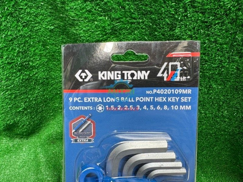 Bộ Lục Giác Đầu Bi Dài Kingtony 20109MR 9 Chi Tiết 1.5–10mm Chính Hãng - hình ảnh sản phẩm thực tế 1