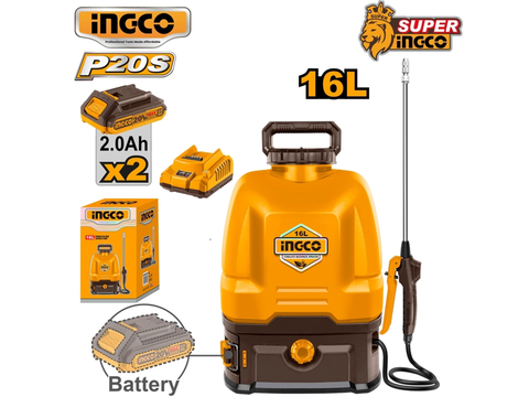 Bình Xịt Dùng Pin 20V INGCO CSPLI20162