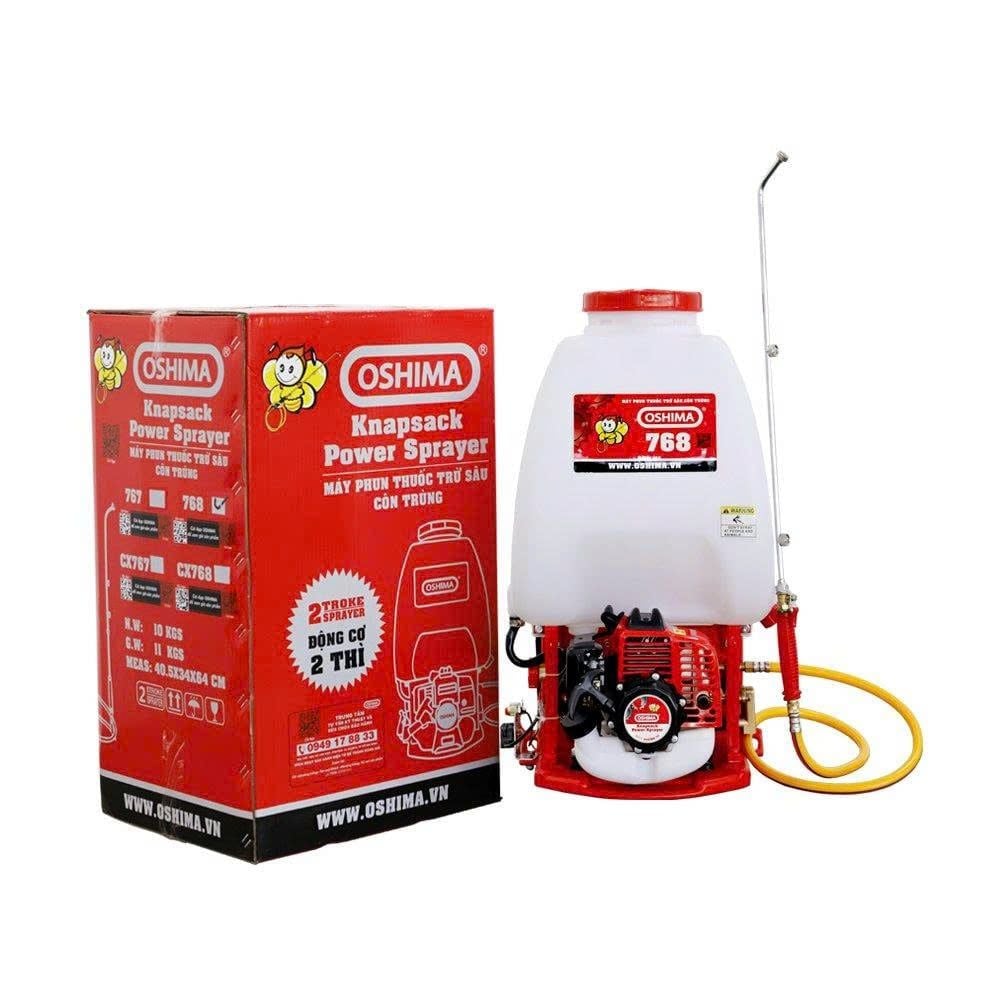 Máy Phun Thuốc Oshima 768 700W 2 Thì Chính Hãng, Bình 25 Lít - hình ảnh sản phẩm thực tế 1