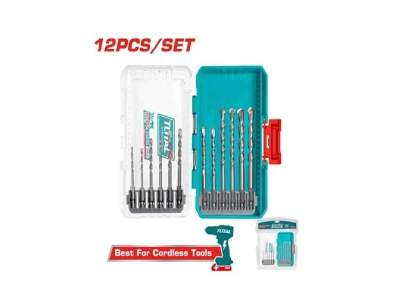Bộ 12 mũi khoan bê tông Total TACSDL12206