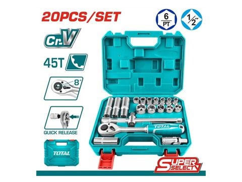 Bộ 20 đầu tuýp 1/2 inch THT121201