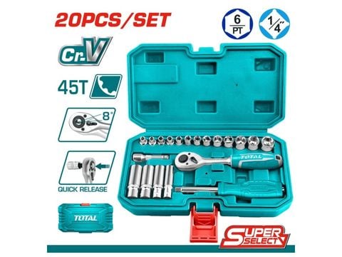 Bộ 20 đầu tuýp 1/4 inch - THT141201