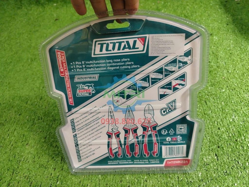 Bộ 3 Kìm Đa Năng 8 Inch Total THT2MK231 Chính Hãng Có Sẵn Tại Minh Triết - hình ảnh sản phẩm thực tế 7