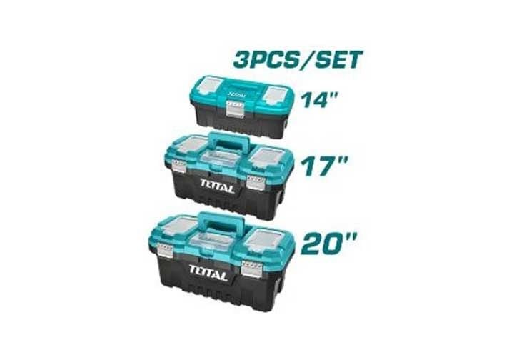 Bộ 3 hộp nhựa đựng công cụ khóa kim loại Total TPBXK0032 - hình ảnh sản phẩm thực tế 1