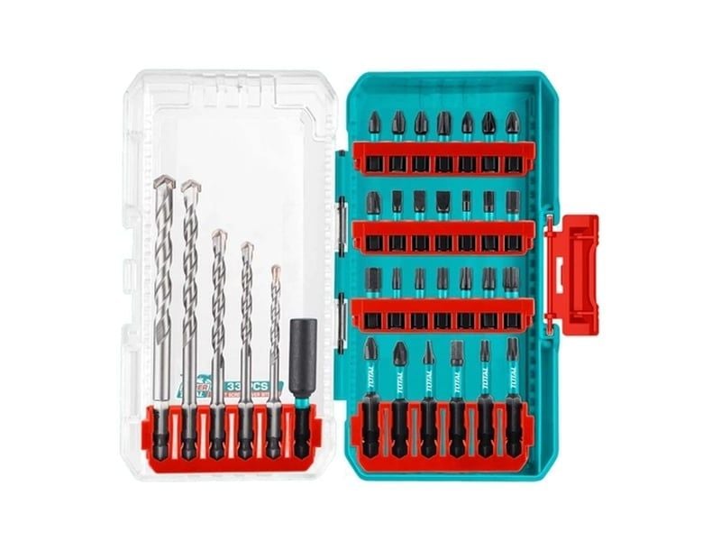 Bộ 33 mũi khoan bê tông và mũi siết vít Total TACSDL11303