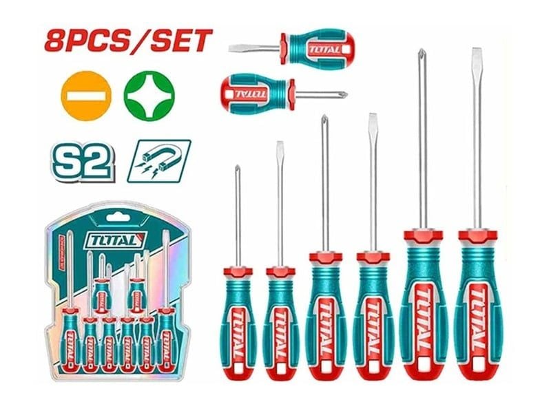 Bộ 8 Tua Vít Dẹp Và Bake Total TKSDS0826