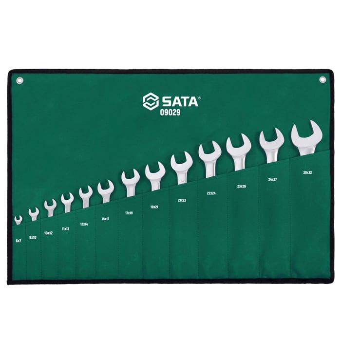 Bộ Cờ Lê Hai Đầu Miệng SATA 09029 13 Chi Tiết Chính Hãng - hình ảnh sản phẩm thực tế 1
