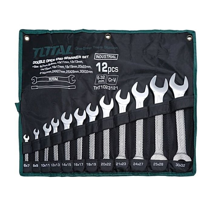 Bộ cờ lê hai đầu miệng 12 chi tiết Total THT1023121 6-32mm - hình ảnh sản phẩm thực tế 1