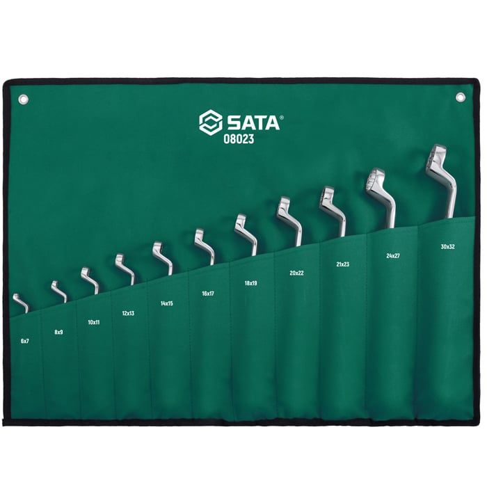 Bộ Cờ Lê Hai Đầu Vòng SATA 08023 11 Chi Tiết 6x7-30x32mm Chính Hãng - hình ảnh sản phẩm thực tế 1