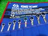 Ảnh thu nhỏ Cờ lê vòng miệng 12 cái hệ mét Kingtony 122A12MRN 8-24mm 2