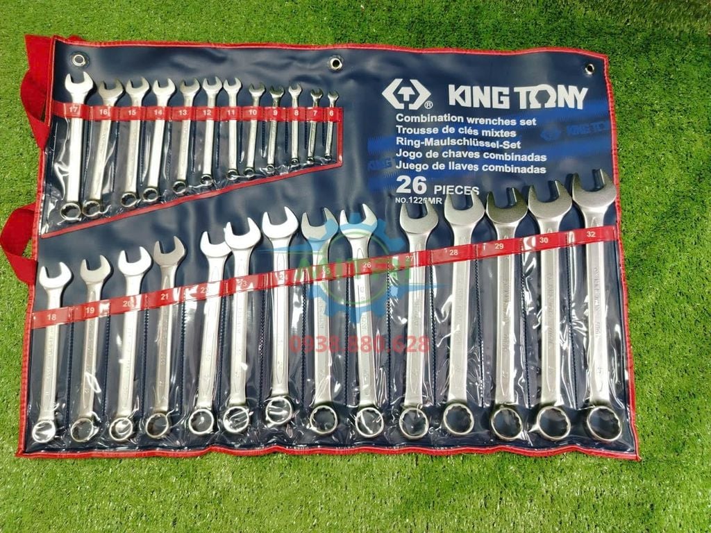 Bộ Cờ Lê Vòng Miệng 26 Cái Kingtony 1226MR 6–32mm Chính Hãng Có Sẵn Tại Minh Triết - hình ảnh sản phẩm thực tế 1