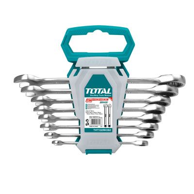 Bộ cờ lê vòng miệng 8 chi tiết Total THT102RK086 8-19mm - hình ảnh sản phẩm thực tế 1