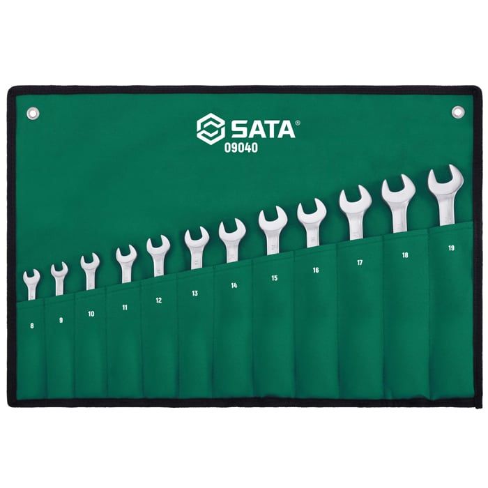 Bộ Cờ Lê Vòng Miệng Tự Động SATA 09040 12 Chi Tiết 8-19mm - hình ảnh sản phẩm thực tế 1