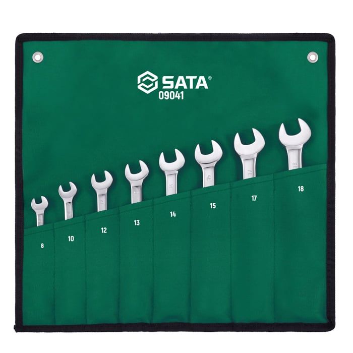 Bộ Cờ Lê Vòng Miệng Tự Động SATA 09041 8 Chi Tiết Chính Hãng - hình ảnh sản phẩm thực tế 1
