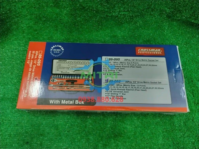 Bộ tuýp bông 1/2" 25 chi tiết Crossman 99-082 - hình ảnh sản phẩm thực tế 4