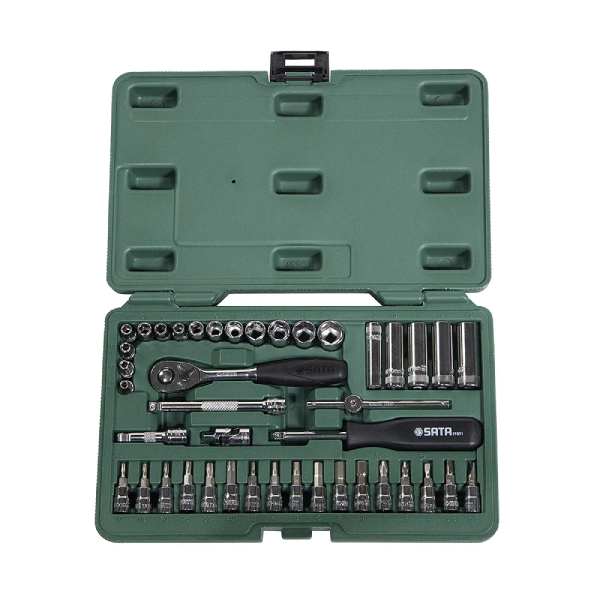 Bộ Đầu Tuýp SATA 09943 1/4 Inch 42 Chi Tiết Chính Hãng - hình ảnh sản phẩm thực tế 1