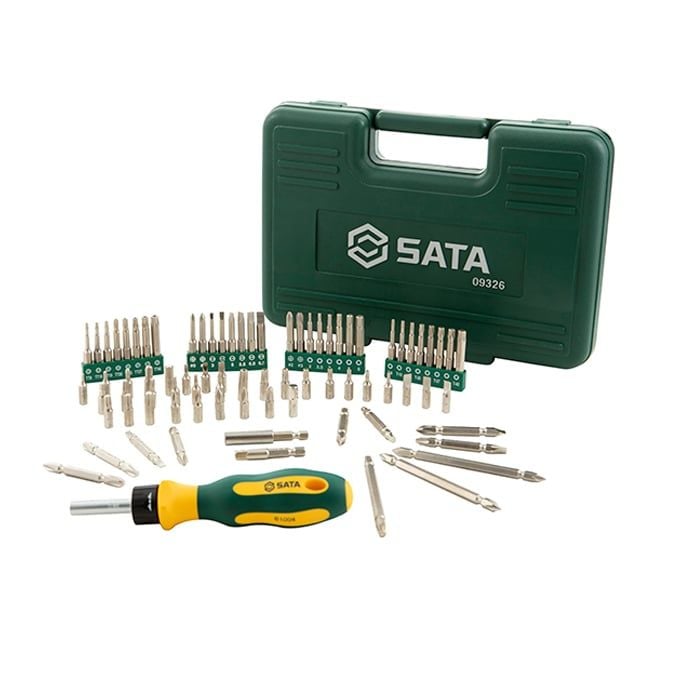 Bộ Đầu Tuýp 80 Chi Tiết Cần Tự Động SATA 09326 Chính Hãng - hình ảnh sản phẩm thực tế 1