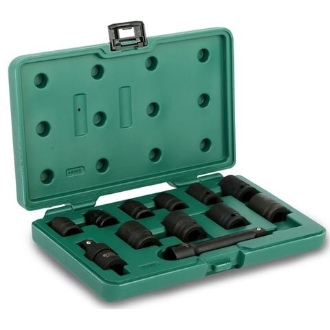 Bộ Đầu Tuýp Đen Sata 09009 12 Chi Tiết 1/2 Inch Hệ Mét Chính Hãng