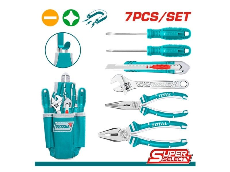 Bộ đồ Nghề 7 Dụng Cụ Cầm Tay Total THKTHP91076 - hình ảnh sản phẩm thực tế 1