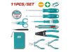 Ảnh thu nhỏ Bộ đồ nghề cho thợ điện 11 chi tiết Total TKETS0111 1