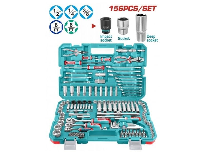 Bộ Dụng Cụ 156 Chi Tiết Kết Hợp Total THKTHP21566