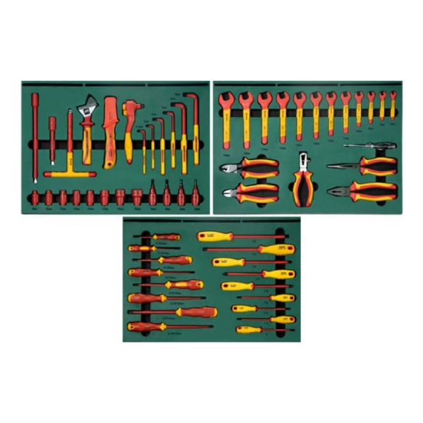 Bộ Dụng Cụ Bảo Dưỡng Xe Cầm Tay SATA 09935 59 Chi Tiết Cách Điện VDE - hình ảnh sản phẩm thực tế 1