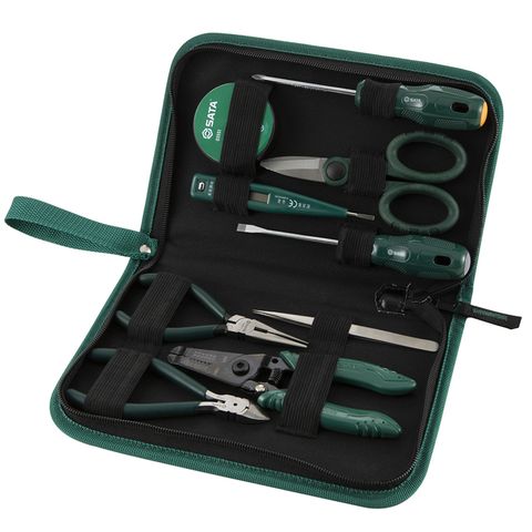 Bộ Dụng Cụ Sửa Chữa Điện SATA 03750 9 Chi Tiết Chính Hãng