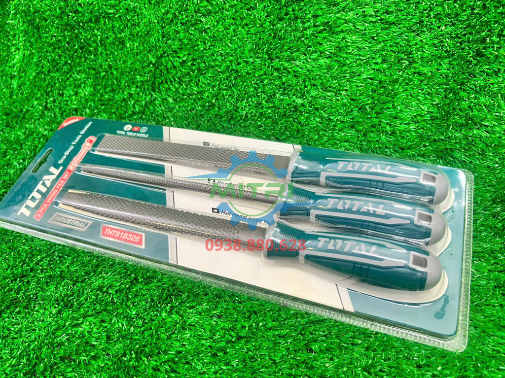 Bộ Giũa Gỗ 3 Chi Tiết Total THT918326 - hình ảnh sản phẩm thực tế 1