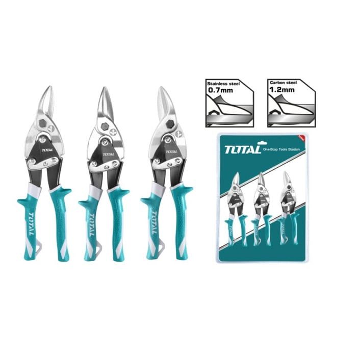 Bộ kéo cắt tôn mũi nhọn 3 chi tiết Total THT520106K - hình ảnh sản phẩm thực tế 1