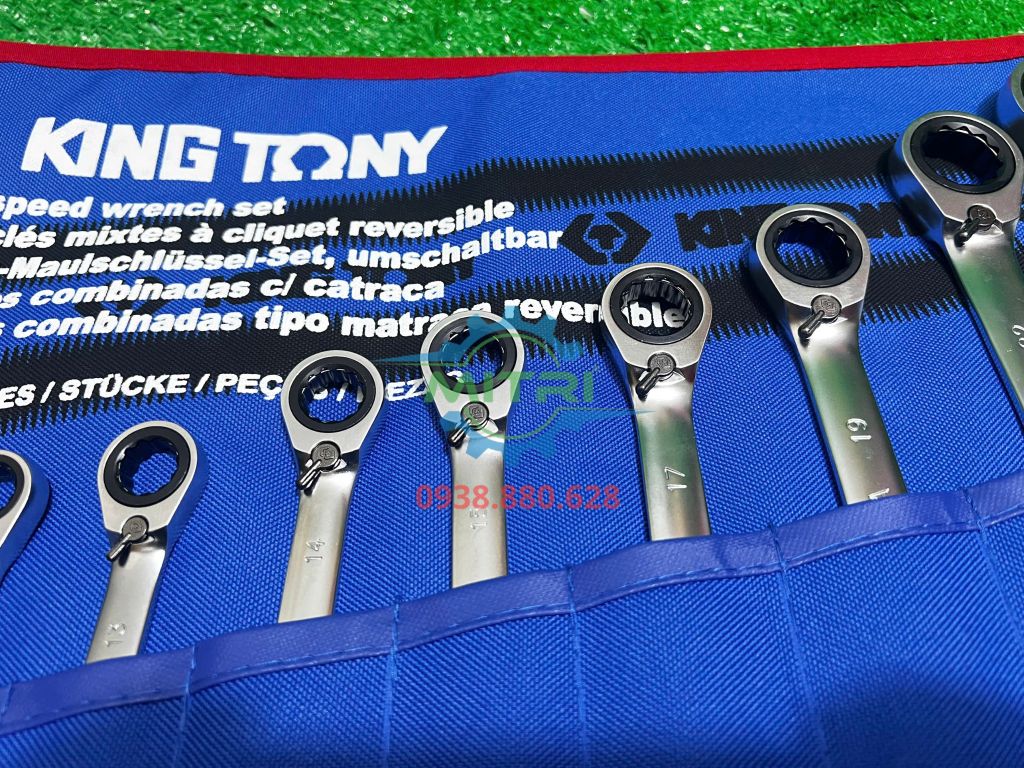 Cờ lê vòng miệng 12 cái hệ mét Kingtony 122A12MRN 8-24mm - hình ảnh sản phẩm thực tế 5