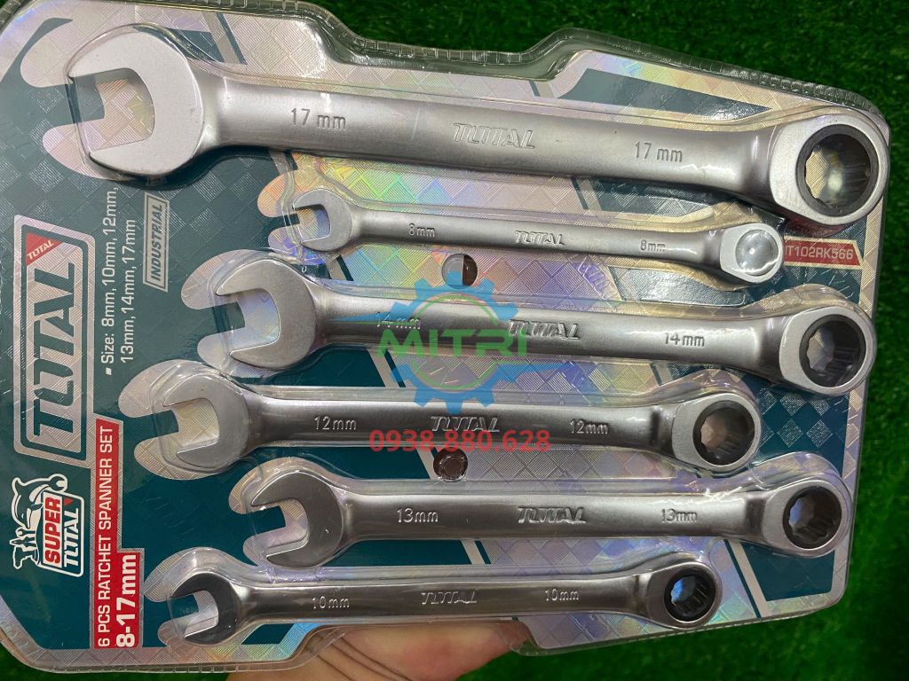 Bộ 6 Cờ lê miệng vòng 2 chiều - THT102RK566 - hình ảnh sản phẩm thực tế 4