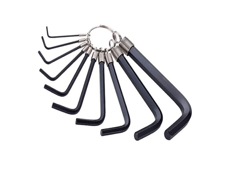 Bộ lục giác 10 cây vĩ (sò 10) 1.5, 2, 2.5, 3, 4, 5, 5.5, 6, 8,10 mm LG đen Cetury - hình ảnh sản phẩm thực tế 1