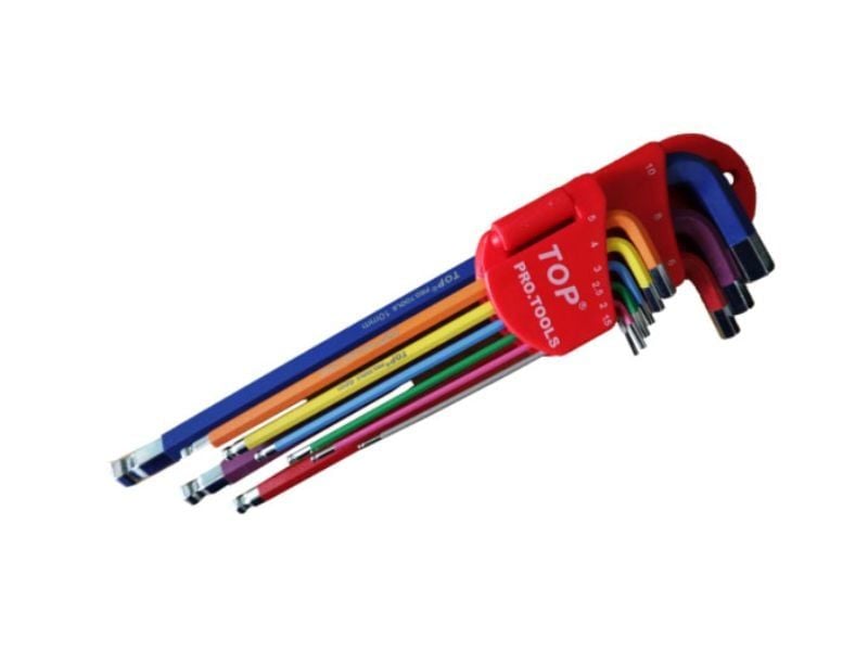 Bộ lục giác 9 cây 9 màu 1.5mm - 10mm TOP LU-9CMAU - hình ảnh sản phẩm thực tế 1