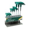 Ảnh thu nhỏ Bộ Lục Giác Chữ T Cán Nhựa 9 Chi Tiết SATA 09118 Chính Hãng 1