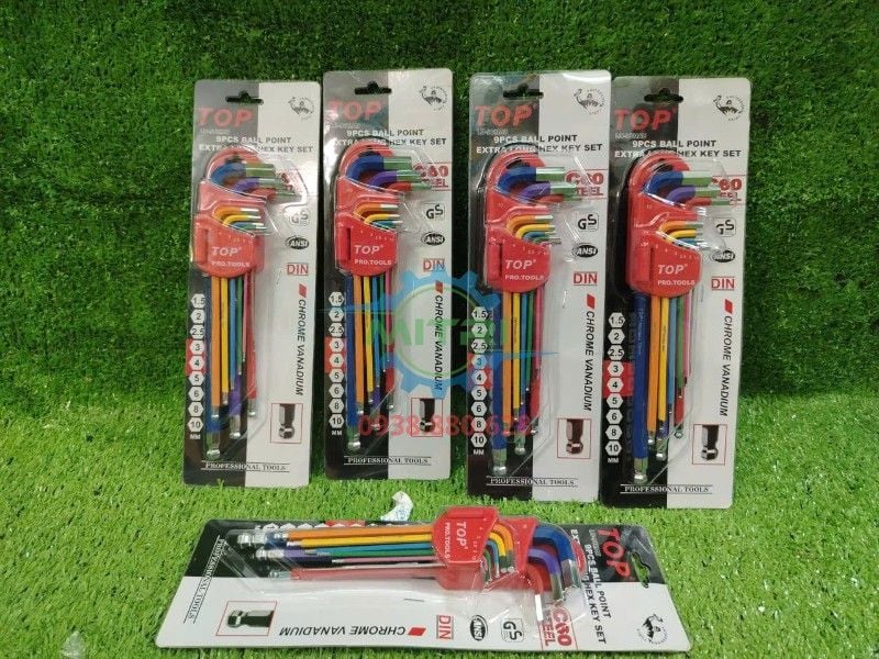 Bộ lục giác 9 cây bông mai MÀU Top LU-9CMAUBM - hình ảnh sản phẩm thực tế 3