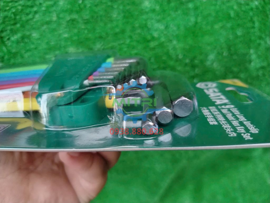 Bộ lục giác bi dài 9 chi tiết 1-10mm Sata 09101CH - hình ảnh sản phẩm thực tế 2