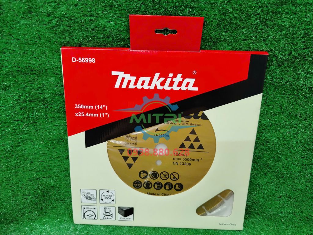 Lưỡi cắt betong 350mm Makita D-56998 - hình ảnh sản phẩm thực tế 3
