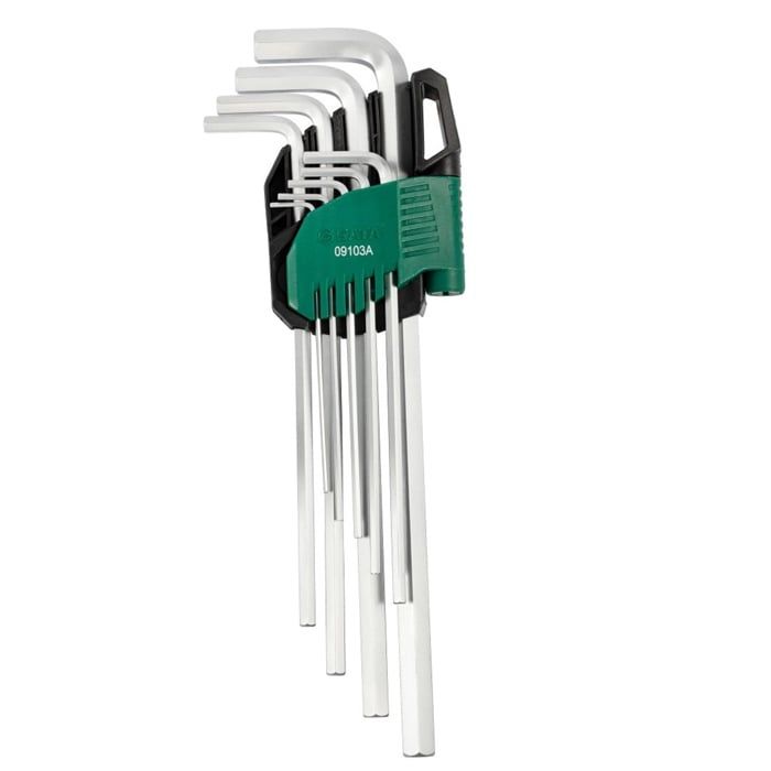 Bộ Lục Giác Dài SATA 09103A 9 Chi Tiết Hệ Mét Chính Hãng - hình ảnh sản phẩm thực tế 1
